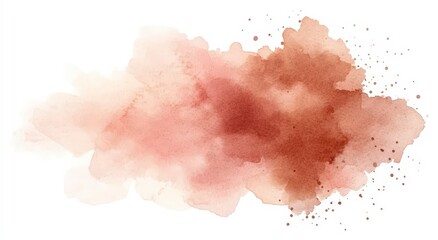 Poster - Abstract watercolor design in warm tones, perfect for creative backgrounds and artistic projects.