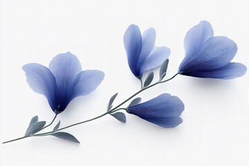 Poster - Delicate blue flowers with intricate details showcasing beauty in nature's design