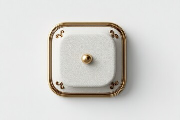 Poster - Decorative light switch with elegant design elements in a modern interior setting