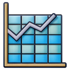 Poster - A market trend graph comparing pre- and post-analysis data visually represented.