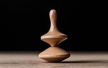 Poster - Lit matchstick resting on a weathered gray wooden surface. The flame is small, casting a subtle light. Close-up view with focus on the matchstick