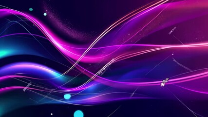 Poster - Vibrant abstract cycle background creating dynamic energy with waves and particles in a colorful atmosphere, Cycle Background Abstract background with