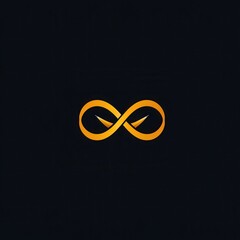 Poster - Innovative abstract logo design featuring an infinity symbol with vibrant colors representing continuity and creativity