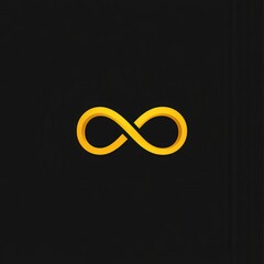 Poster - Innovative abstract logo design featuring an infinity symbol with vibrant colors representing continuity and creativity