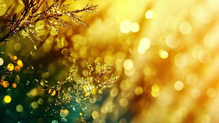 Poster - Beautiful abstract bokeh background with vibrant colors and shimmering details at sunset, abstract bokeh background
