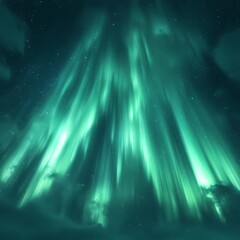 luminous mystical nebula green cosmos high resolution background