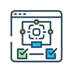 Poster - Workflow Process Diagram Icon in Browser Window