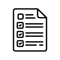 Poster - Simple Checklist Icon: Task Management, Verification, and To-Do