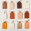 © salek - Collection of twelve colorful tags arranged isolated on white background