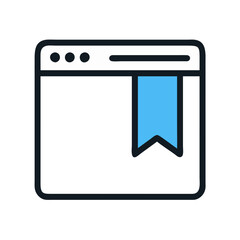 Poster - Website bookmark icon for website design, UX, UI