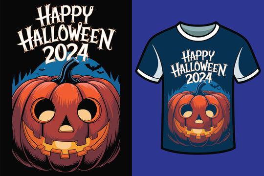Halloween t-shirt design illustration cat witch 