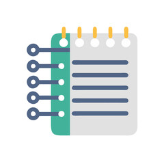 Poster - Abstract notes concept, flat design, perfect for planning