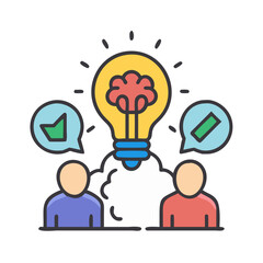 Poster - Brainstorming session: ideas, collaboration, and teamwork for innovation