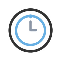 Poster - Stylish Clock Illustration for Time Management and Deadlines