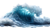 A high-definition, realistic wave shape element, isolated on a white background