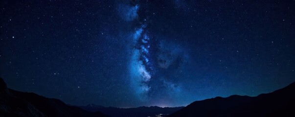 starry night sky with twinkling stars on black background, space, astronomy