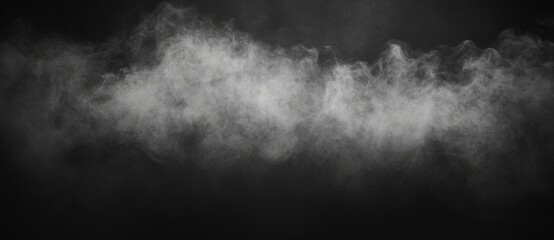 Poster - the design features abstract white smoke set against a dark-colored background