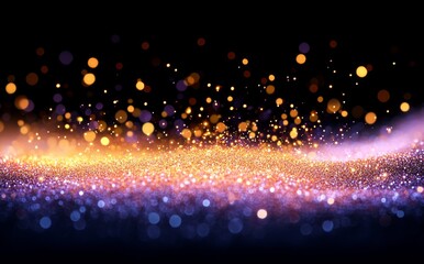 Poster - Vibrant Abstract Space is also known as Digital Galaxy Background