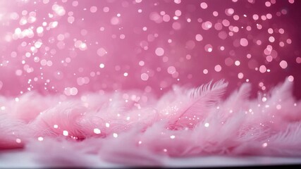 Poster - blurred pink background with pink bokeh effects