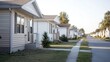 © danadesa - Row of houses residential neighborhood homes real estate property image
