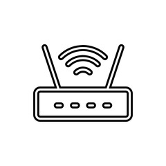 Poster - Wi Fi icon vector. Wireless router logo design. Wifi vector icon illustration isolated on white background