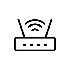Poster - Wi Fi icon vector. Wireless router logo design. Wifi vector icon illustration isolated on white background