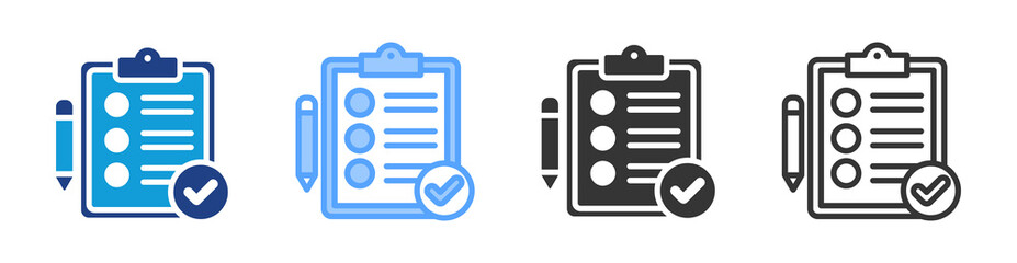 Poster - Organized icon set multiple style collection