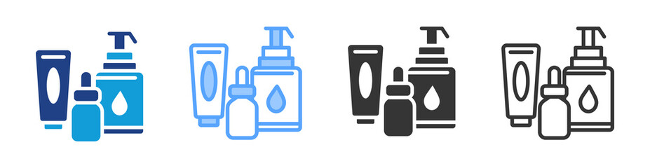Poster - Cosmetic Product icon set multiple style collection