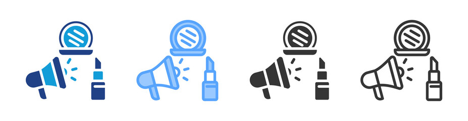 Poster - Marketing icon set multiple style collection