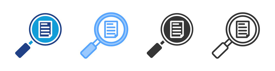 Poster - Information icon set multiple style collection