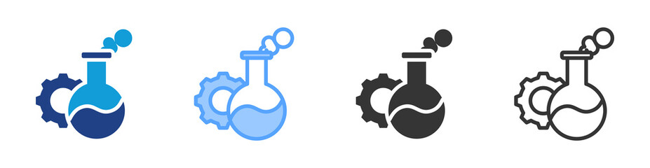 Poster - Scientific Principles icon set multiple style collection