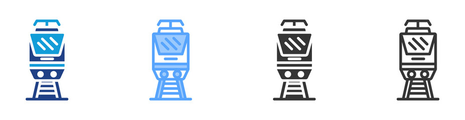 Poster - Power Trains icon set multiple style collection