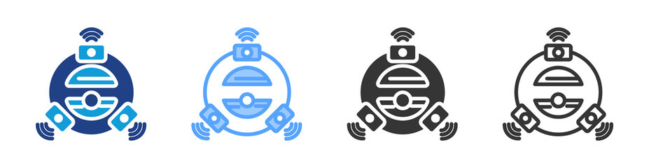 Poster - Vacuum Technology icon set multiple style collection