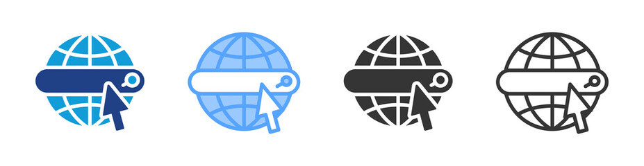 Aufkleber - Server Web icon set multiple style collection