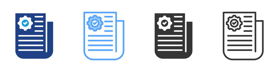 Poster - Unc Authentication icon set multiple style collection