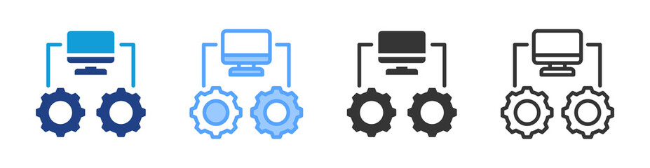Poster - Modulus icon set multiple style collection