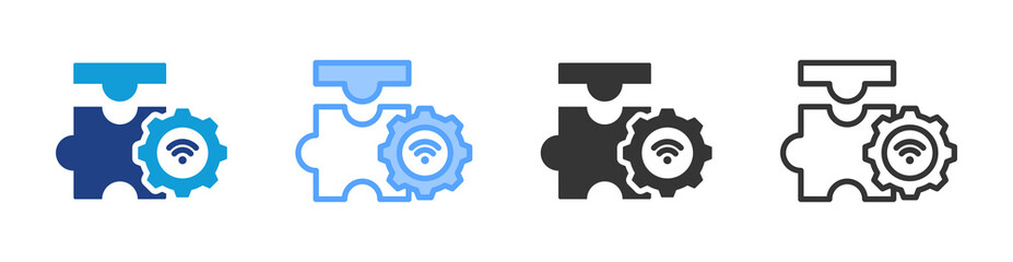 Poster - Extension icon set multiple style collection