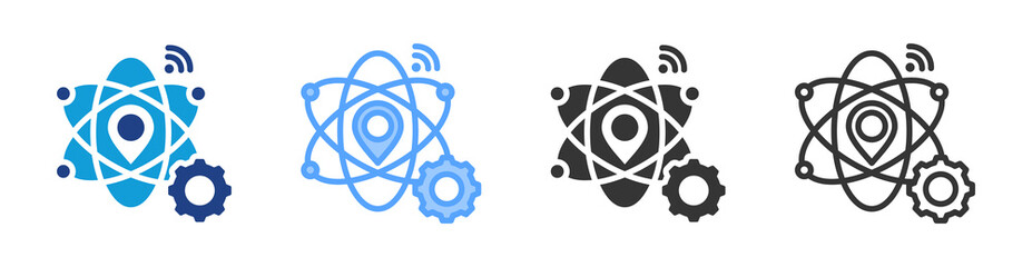 Poster - Dynamic Ip Address icon set multiple style collection