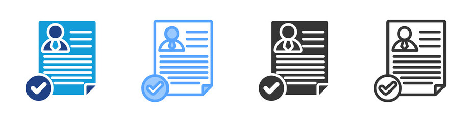 Poster - Determining icon set multiple style collection