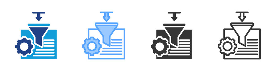 Poster - Gathering Information icon set multiple style collection