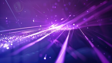 Poster - Abstract light streaks and sparkles on a purple background. Abstract image of glowing purple and blue gradient color with glowing light pathways. Digital art for design and print. Magic. AIG53.