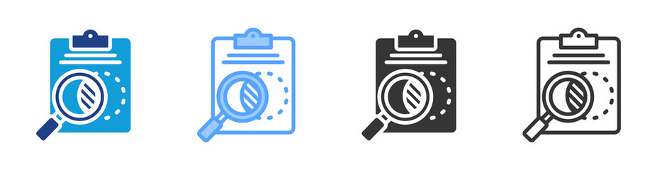 Poster - In Transparency icon set multiple style collection