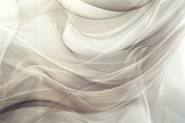 Poster - Abstract waves of flowing fabric in neutral tones. Background image of cream fabric texture waving with stylish and elegance pattern. Modern textile and fabric material pattern design concept. AIG51.