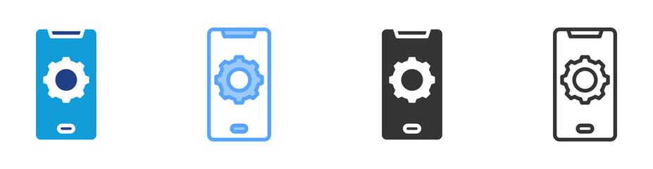 Aufkleber - Mobile Device icon set multiple style collection