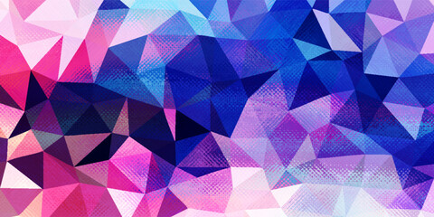 Poster - blue grid mosaic background, creative design templates