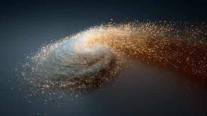 Poster - Wormhole Opening With Swirling Particles in Cosmic Space Generative AI