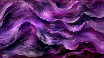 Poster - vibrant abstract background with flowing purple and pink waves, creating sense of movement and depth