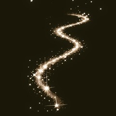 Wall Mural - glowing sparkle trail animated overlay, transparent 4k video, alpha channel, prores 4444