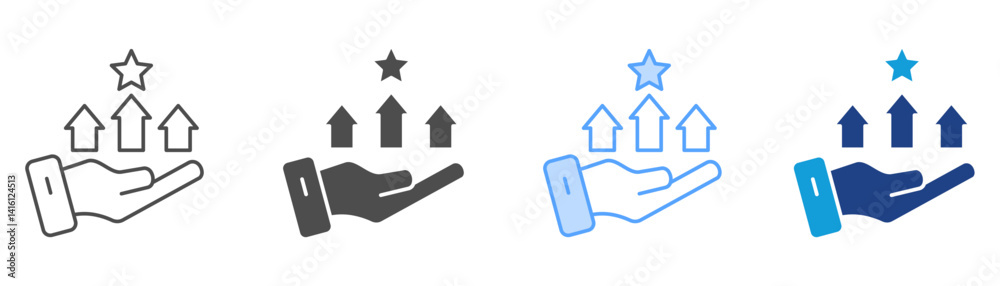 Advantage Icon Set Multiple Style Collection Stock Vector | Adobe Stock