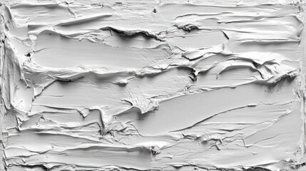Poster - Textural interplay of light gray paint strokes.